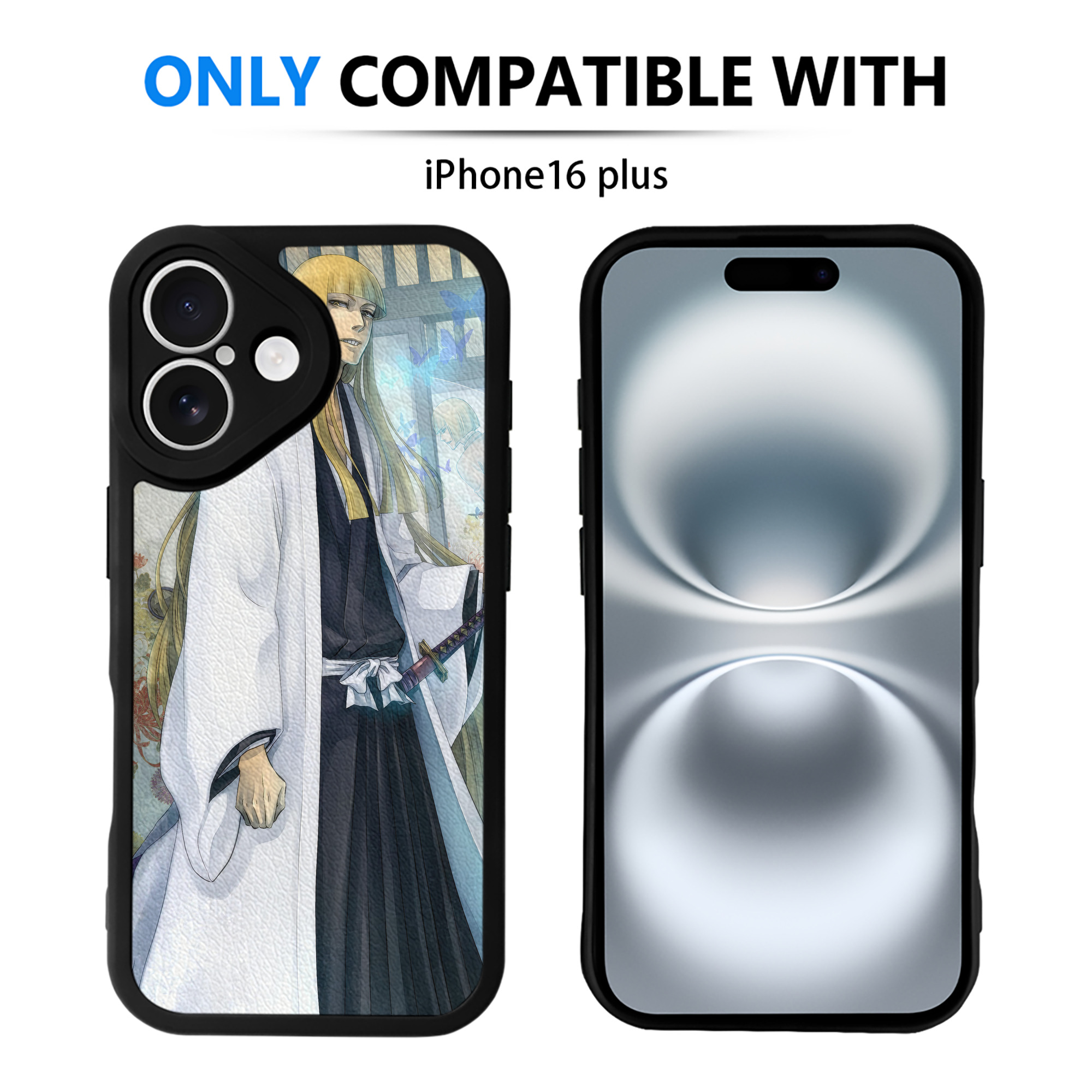 （画像用） ブリーチ BLEACH 【iPhone 16シリーズ対応】シリコンスマホケース（レザー調） 材質：シリコン